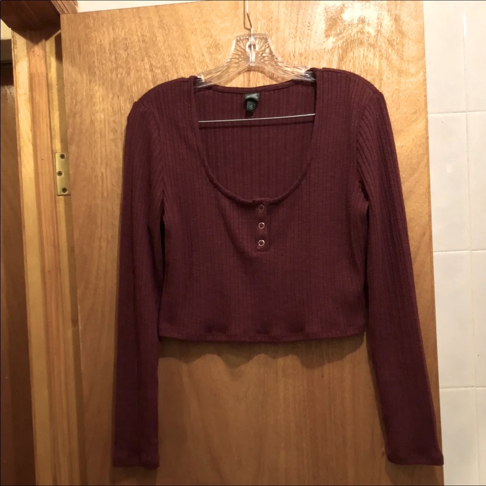 Long Sleeve Crop Top